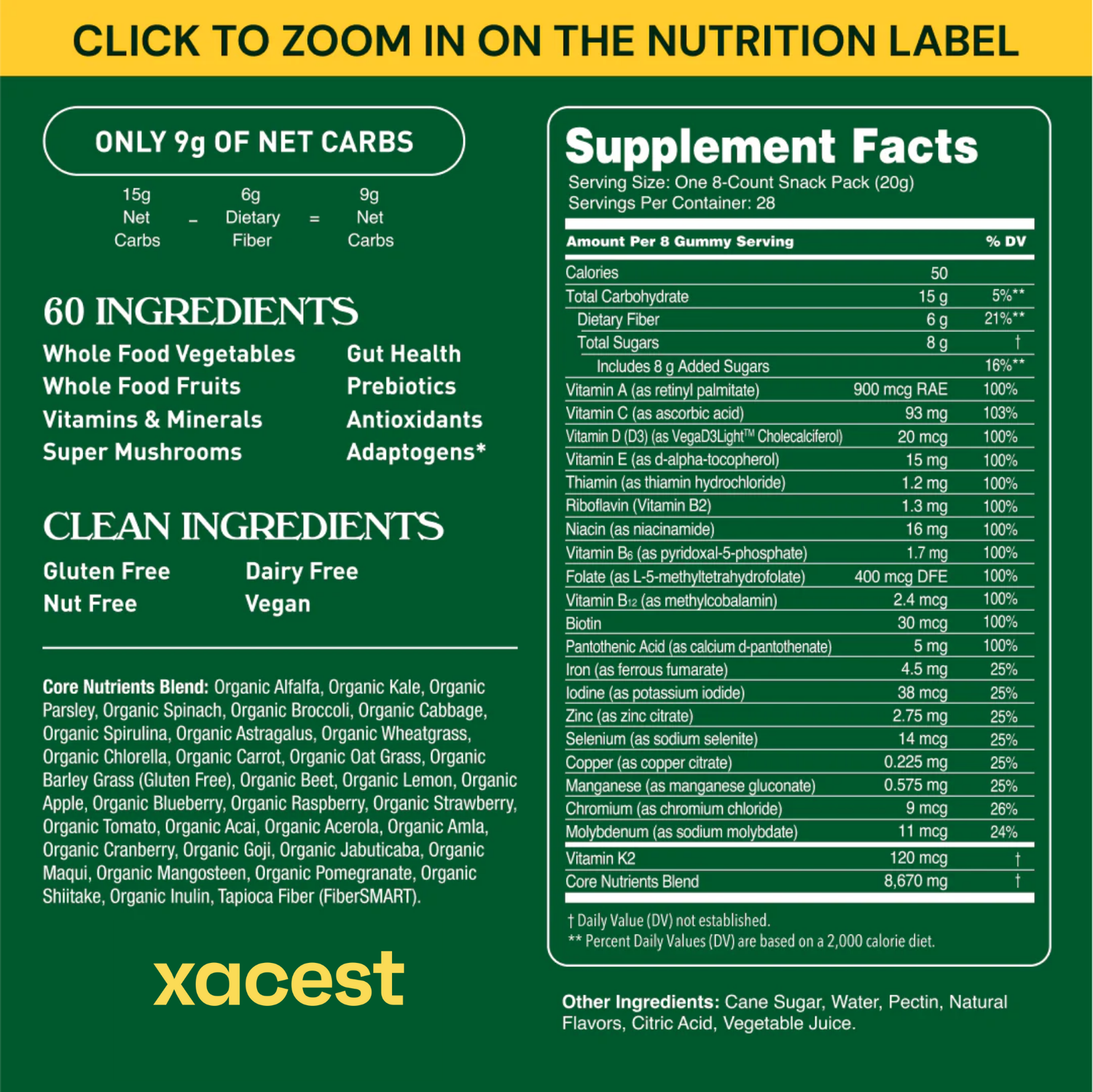 Xacest Daily Nutrition 16 Xacest Daily Nutrition